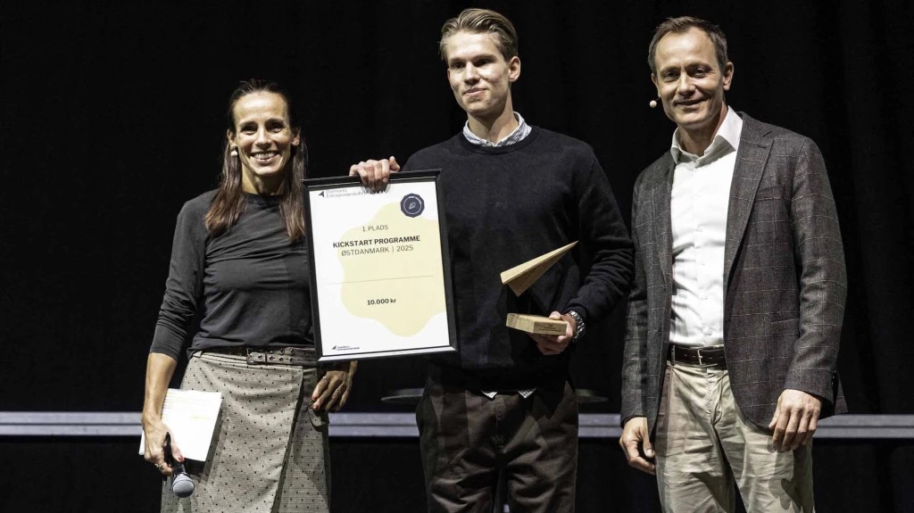 Rasmus Jørgensen modtager 1. plads i Kickstart Programme 2025
